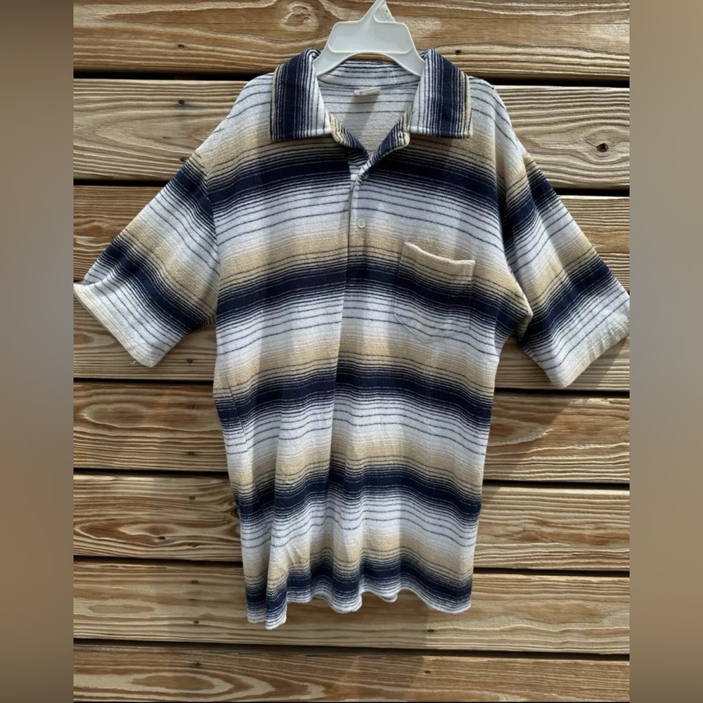 Vintage Jantzen Multicolored Striped Polo